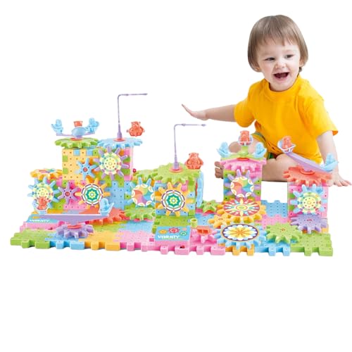 Holdes Bauspielzeug für Zahnräder aus elektrischem Ziegel – Lernspielzeug mit rotierenden Zahnrädern, Spielzeug-Set für Qi-Konstruktion, wiederverwendbar, Zahnradblock-Spielzeug für Holdes Bauspielzeug für Zahnräder aus elektrischem Ziegel – Lernspielzeug mit rotierenden Zahnrädern, Spielzeug-Set für Qi-Konstruktion, wiederverwendbar, Zahnradblock-Spielzeug für von Holdes