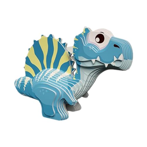 Holdes Dinosaurier-Puzzle, 3D-Dinosaurier-Puzzle - 3D-Puzzle aus Papier, Dinosaurier-Tier-Puzzle,Dinosaurier-Lernaktivität, Lernspielzeug, pädagogisches Lernspielzeug für die Hand-Auge-Koordination von Holdes