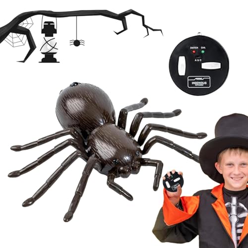 Holdes Ferngesteuerte Spinne, Spinne Tarantel, Mobile RC Spinne, Spielzeug Spinne, Roboter, ferngesteuert, elektronische Simulationsspinne, elektrisch, schnell beweglich, mit glänzenden Augen Holdes Ferngesteuerte Spinne, Spinne Tarantel, Mobile RC Spinne, Spielzeug Spinne, Roboter, ferngesteuert, elektronische Simulationsspinne, elektrisch, schnell beweglich, mit glänzenden Augen von Holdes