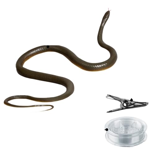 Holdes Golf Snake Prank,Prank Snake - Gefälschte Schlange für Golf | Realistisches Schlangenstreich-Schlangenspielzeug mit Schnur und Clip, Simulationsschlangen-Requisiten, Schlangenspielzeug, von Holdes