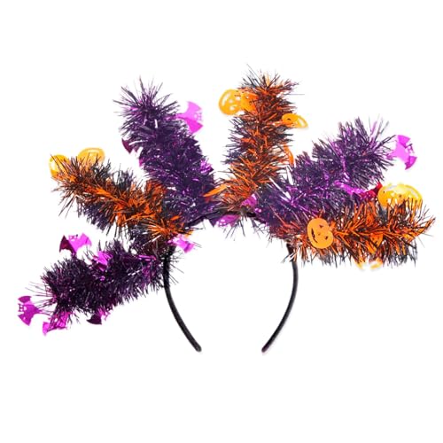 Holdes Halloween-Kürbis-Stirnband, Halloween-Kostüm, bunte Wollbänder – Partygeschenke, Halloween-Kopfbedeckung, Cosplay-Zubehör Holdes Halloween-Kürbis-Stirnband, Halloween-Kostüm, bunte Wollbänder – Partygeschenke, Halloween-Kopfbedeckung, Cosplay-Zubehör von Holdes