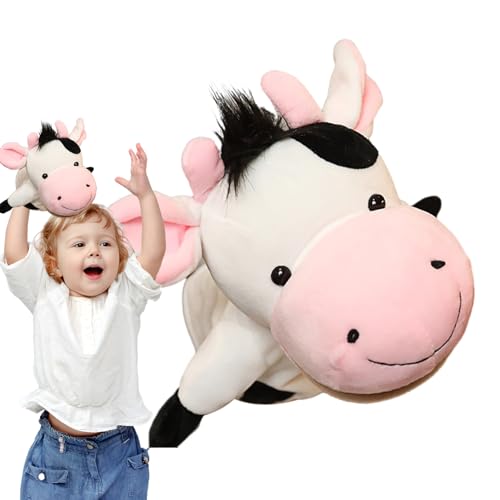 Holdes Handpuppen für Handpuppen für | Süße Plüschpuppe mit funktionierendem Mund | weiches Erzählungszubehör zum Spielen von Holdes