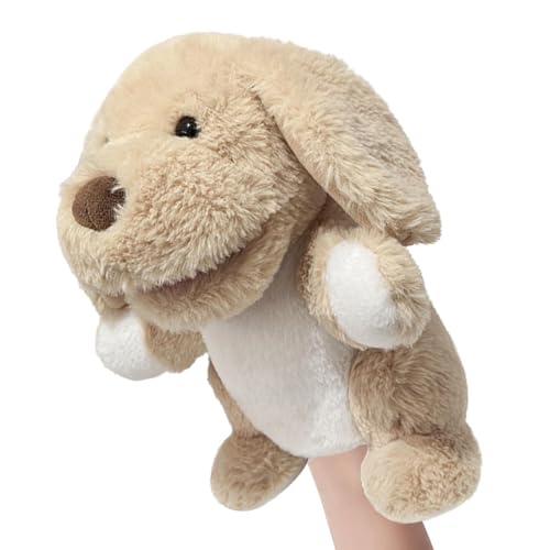 Holdes Handpuppen für Tiere, Plüschtiere, 24 cm (9,84 Zoll), schöne Handpuppen mit Tierfingern aus Plüsch, Plüschpuppen mit offenem Mund für von Holdes