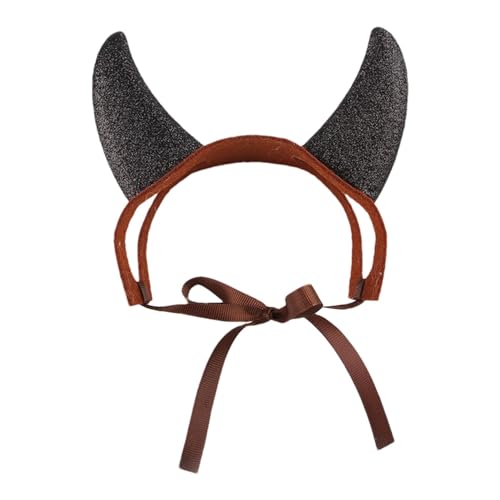 Holdes Haustier-Cosplay-Kostüm, Filz, Halloween-Teufelshörner, niedliche Gastgeschenke, Foto-Requisiten, festliche Kopfbedeckung mit Riemen für Feiern Holdes Haustier-Cosplay-Kostüm, Filz, Halloween-Teufelshörner, niedliche Gastgeschenke, Foto-Requisiten, festliche Kopfbedeckung mit Riemen für Feiern von Holdes