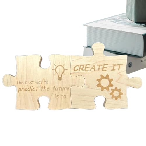 Holdes Inspirierende Tischdekorationen, Motivations-Tischaufsätze – Puzzle aus Holz für Büro, inspirierende Zitate, Ermutigungsdekoration aus Naturholz für Wohnzimmer, Arbeitsplatz, Holdes Inspirierende Tischdekorationen, Motivations-Tischaufsätze – Puzzle aus Holz für Büro, inspirierende Zitate, Ermutigungsdekoration aus Naturholz für Wohnzimmer, Arbeitsplatz, von Holdes
