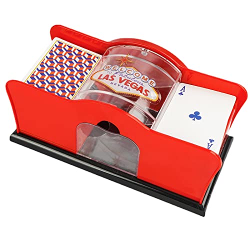 Holdes Kartenmischer, manueller Kartenmischer, Kurbel für Kartenmischer, Shuffle Pokermaschine für Karten, Kartenmischer, einfaches Kurbelsystem für Kartenspiele von Holdes