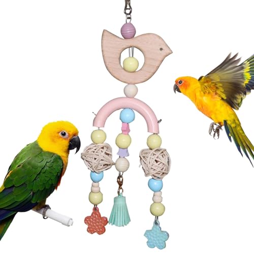 Holdes Kauspielzeug für Wellensittiche, Vogelspielzeug für Sittiche, Vogelkäfige, Graupapageien, natürliche afrikanische Aras, Kauspielzeug, Kakadus, buntes Spielzeug zum Aufhängen Holdes Kauspielzeug für Wellensittiche, Vogelspielzeug für Sittiche, Vogelkäfige, Graupapageien, natürliche afrikanische Aras, Kauspielzeug, Kakadus, buntes Spielzeug zum Aufhängen von Holdes