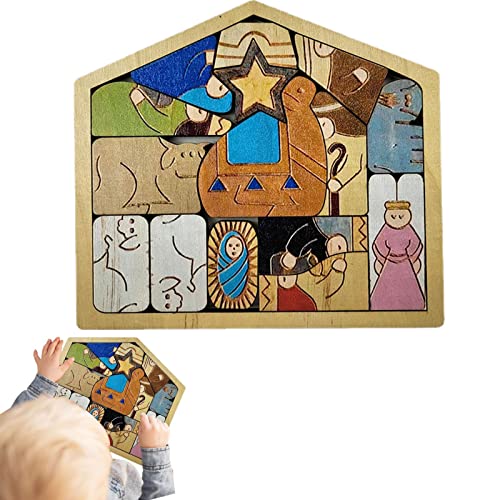 Holdes Krippe aus Holz | Jigsaw Puzzle Game Puzzles Weihnachten, Ornament Handwerk Weihnachten Handgemachte Skulptur für Menschen, Liebhaber, Innendekoration und Puzzles Holdes Krippe aus Holz | Jigsaw Puzzle Game Puzzles Weihnachten, Ornament Handwerk Weihnachten Handgemachte Skulptur für Menschen, Liebhaber, Innendekoration und Puzzles von Holdes