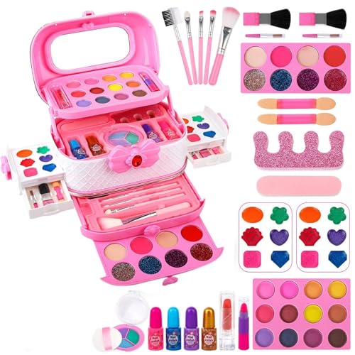 Holdes Make-up für Mädchen, Make-up-Set für Mädchen, waschbares Make-up-Set für Mädchen, 26-teilig – Lern- und Lernspielzeug in Box, Vorschul-Lernaktivitäten für Holdes Make-up für Mädchen, Make-up-Set für Mädchen, waschbares Make-up-Set für Mädchen, 26-teilig – Lern- und Lernspielzeug in Box, Vorschul-Lernaktivitäten für von Holdes