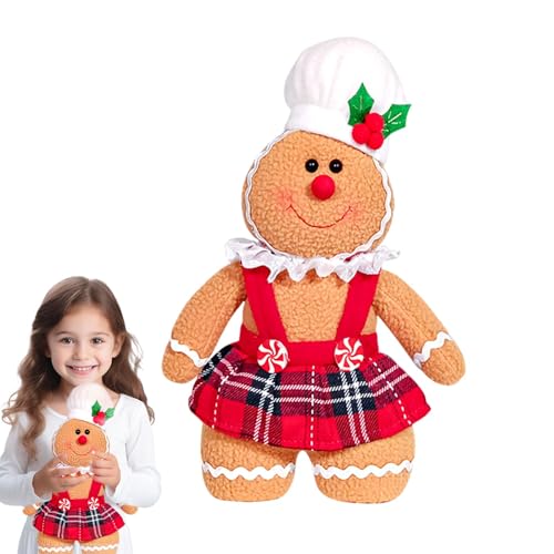 Holdes Plüschtier Weihnachtsgewürz-Mann, Gewürz-Plüschspielzeug | Weihnachtsdekorationen aus Plüschtier Gewürzmann für den Innenbereich | Gingy Plüschtiere aus Gewürzen, Huthalter, Holdes Plüschtier Weihnachtsgewürz-Mann, Gewürz-Plüschspielzeug | Weihnachtsdekorationen aus Plüschtier Gewürzmann für den Innenbereich | Gingy Plüschtiere aus Gewürzen, Huthalter, von Holdes