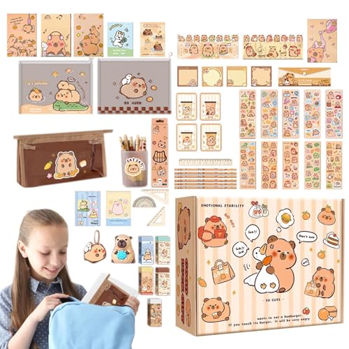 Holdes Schönes Schreibwaren-Set, niedlich, Cartoon, für Mädchen – tragbares und wiederverwendbares Lernmaterial für Jungen, Mädchen, Jugendliche, Studenten Holdes Schönes Schreibwaren-Set, niedlich, Cartoon, für Mädchen – tragbares und wiederverwendbares Lernmaterial für Jungen, Mädchen, Jugendliche, Studenten von Holdes