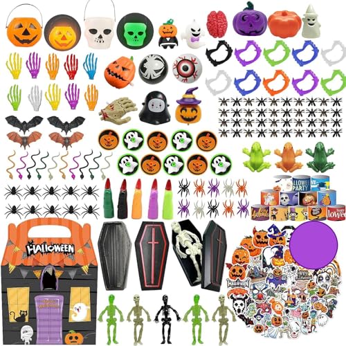 Holdes Sensorische Pop-Packungen für Halloween, Fidget-Spielzeug, 200 Stück, Partyzubehör, Pop-Spielzeug, Geschenktüten für Karneval, Schatzkiste, Spielzeug für von Holdes