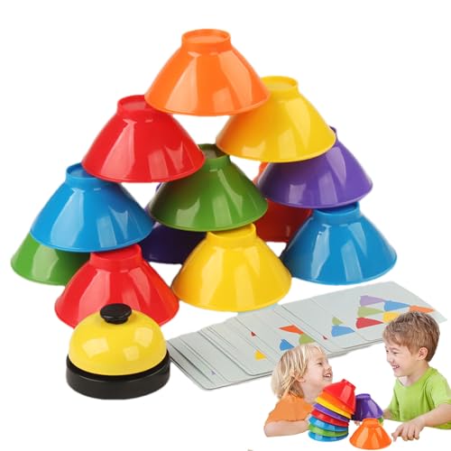 Holdes Stapelspielzeug Für Kleinkinder - Sensorik Stapelschalen Spielset,Lernspielzeug Für Zuhause Unterwegs Kita Kindergarten Holdes Stapelspielzeug Für Kleinkinder - Sensorik Stapelschalen Spielset,Lernspielzeug Für Zuhause Unterwegs Kita Kindergarten von Holdes