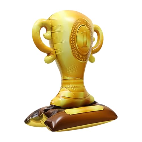 Holdes Trophäen-Ballon, Basketball, Trophäenform, Spiel-Dekorationen, 4D, Erster Preis, Sportballons, Spieldekorationen, Goldfolienballons, Fußball-Geburtstagsdekorationen für Campus-Sport von Holdes