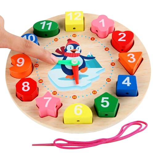 Holdes Uhr-Puzzle für Uhren, Farbe der Uhr zum Sortieren von Formen aus Holz, pädagogisches Lernen, kognitives Geschenk zum Spielen und Sortieren der frühen Bildung Holdes Uhr-Puzzle für Uhren, Farbe der Uhr zum Sortieren von Formen aus Holz, pädagogisches Lernen, kognitives Geschenk zum Spielen und Sortieren der frühen Bildung von Holdes