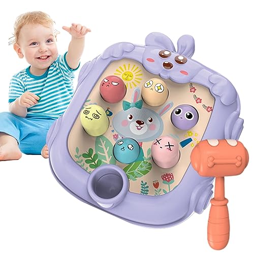 Holdes Whack Maulwurf-Spielzeug, Spielzeug und interaktives Fidget für Kleinkinder, Hämmern und Hämmern, Design Hase mit Hammer von Holdes