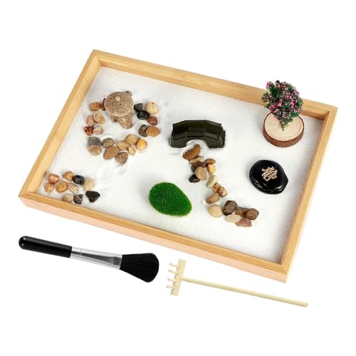Holdes Zen-Garten, Tischsand, Gartensand-Set, Zen, Sandplatte aus Holz, Zen-Garten | Rechenwerkzeuge, Hausdekoration im japanischen Stil für Büros, Gärten, Büros Holdes Zen-Garten, Tischsand, Gartensand-Set, Zen, Sandplatte aus Holz, Zen-Garten | Rechenwerkzeuge, Hausdekoration im japanischen Stil für Büros, Gärten, Büros von Holdes