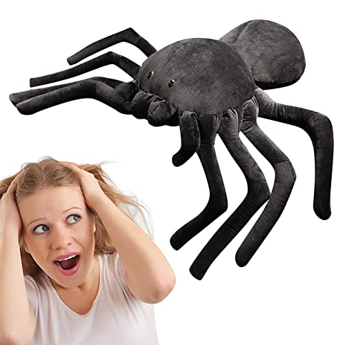 Plüschtier Für Kinder, Gefälschte Spinne Plüsch, Weiches, Kuscheliges Stofftier, Niedliches Spinnen Plüsch Puppen Spielzeug Huggable Plushies, Flippy Spider Halloween Party Favor,40cm von Holdes