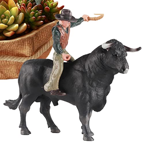 Reitspielzeug Cowboy Bull – realistisches Spielzeug aus spanischen Torero-Rindern | Rodeoes Figur für Sammelfiguren für Mädchen von 3 bis 5 Jahren, 6 bis 12 Jahre Reitspielzeug Cowboy Bull – realistisches Spielzeug aus spanischen Torero-Rindern | Rodeoes Figur für Sammelfiguren für Mädchen von 3 bis 5 Jahren, 6 bis 12 Jahre von Holdes