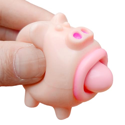 Schweinchen-Quetschspielzeug - Süßes Quetschspielzeug | Squeeze-Teigball, sensorisches Stressspielzeug, hochelastisches, lustiges und entspannendes Schweinespielzeug für Kinder und Erwachsene, Holdes von Holdes