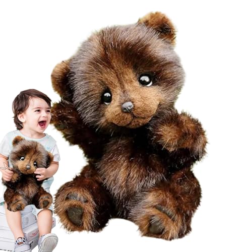 Teddybär | Simulierte Plüschtiere Braunbär aus Plüsch 11 Zoll | Niedliche braune Bären, realistisches Plüschtier für Erwachsene Teddybär | Simulierte Plüschtiere Braunbär aus Plüsch 11 Zoll | Niedliche braune Bären, realistisches Plüschtier für Erwachsene von Holdes
