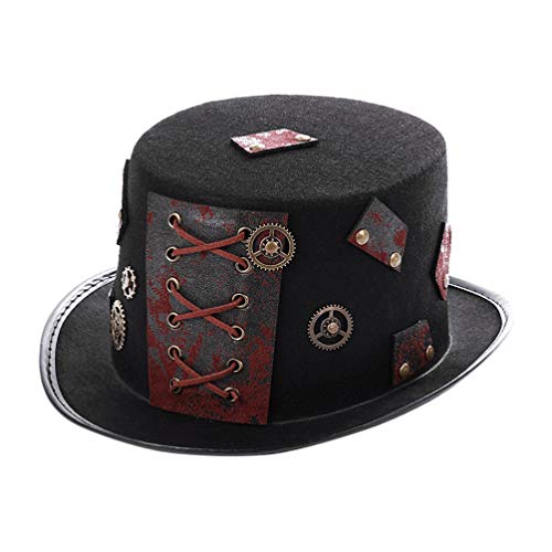 Halloween Steampunk Hut Cosplay-zylinder Verkleiden Partei Hut Vintage Piraten Hut Viktorianischer Zylinder Cosplay Hut Punk-rustikaler Zylinder Kostüm Ausrüstung Kleidung Damen Halloween Steampunk Hut Cosplay-zylinder Verkleiden Partei Hut Vintage Piraten Hut Viktorianischer Zylinder Cosplay Hut Punk-rustikaler Zylinder Kostüm Ausrüstung Kleidung Damen von Holibanna