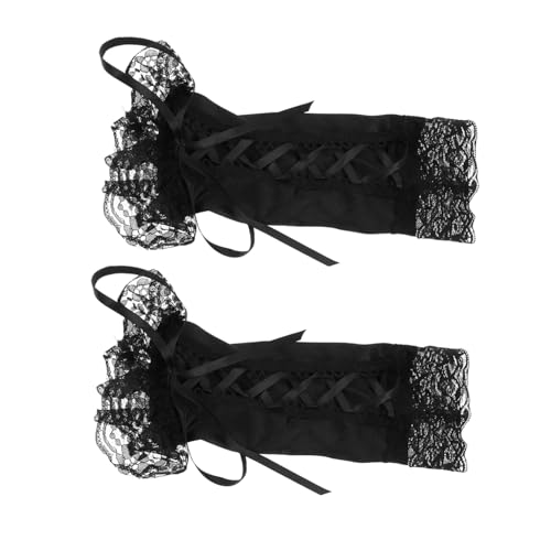 Holibanna 1 Paar Spitzenhandschuhe Ärmelüberzug aus Spitze für Mädchen Kleid mit Spitzenärmeln von Holibanna