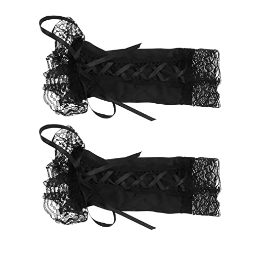 Holibanna 1 Paar Spitzenhandschuhe süße Accessoires grüne Burlesque-Outfits für Frauen fotozubehör fotografie zubehör Ärmelüberzug aus Spitze für Mädchen Bindeband-Ärmelabdeckung Black Holibanna 1 Paar Spitzenhandschuhe süße Accessoires grüne Burlesque-Outfits für Frauen fotozubehör fotografie zubehör Ärmelüberzug aus Spitze für Mädchen Bindeband-Ärmelabdeckung Black von Holibanna