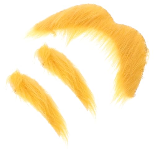 Holibanna 1 Satz Bart- und Augenbrauenset Bartschere Zucht FALSCH Karneval Bart Hüte und Bart Halloween Kleidung Halloween Klamotten Künstliche Augenbrauenstütze Filmrequisiten Stoff Yellow Holibanna 1 Satz Bart- und Augenbrauenset Bartschere Zucht FALSCH Karneval Bart Hüte und Bart Halloween Kleidung Halloween Klamotten Künstliche Augenbrauenstütze Filmrequisiten Stoff Yellow von Holibanna