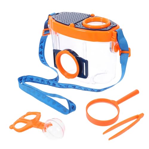 Holibanna 1 Satz Beobachtungsbox für Insekten Container Bausatz Insektenbeobachtungsbox Outdoor-Expeditionsset Praktische Box für Insektenbeobachtung Fehlerfall Fehlerbetrachter Abs Orange von Holibanna