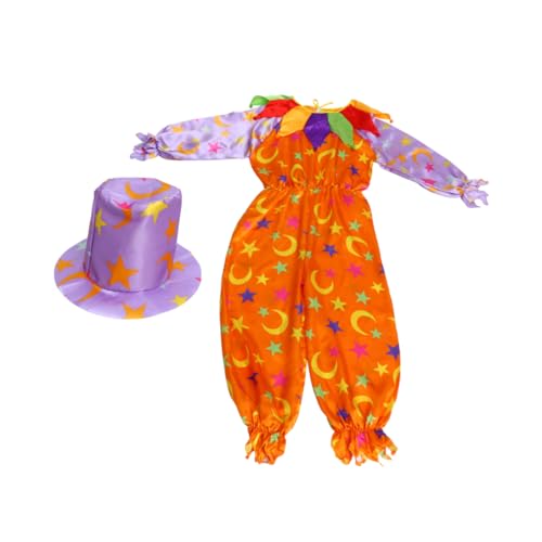 Holibanna Zirkusclown-kostüm Für Damen Halloween-kleid Clown-anzug Sterne Und Mond-design Party-kostüm von Holibanna