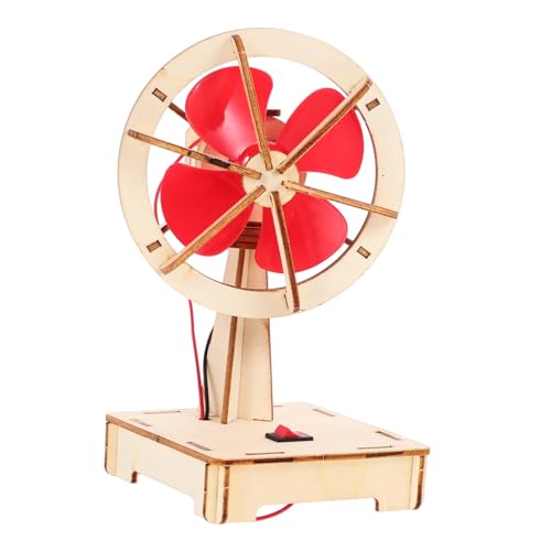 Holibanna 1 Satz DIY Windspielzeug Set Elektrisches Fan Montage Kit für Experimentierset und Kreativität für Schule und Freizeit ohne Batterien von Holibanna