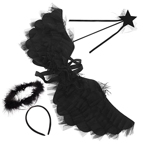Holibanna Fairy Wings Adult Flügel Engel 1 Satz Engelsflügel-set Engelsflügel Für Halloween Engelsflügel Zum Verkleiden Engelsflügel Für Eine Schicke Party Engelskostüme Für Frauen Black Gittergewebe Holibanna Fairy Wings Adult Flügel Engel 1 Satz Engelsflügel-set Engelsflügel Für Halloween Engelsflügel Zum Verkleiden Engelsflügel Für Eine Schicke Party Engelskostüme Für Frauen Black Gittergewebe von Holibanna