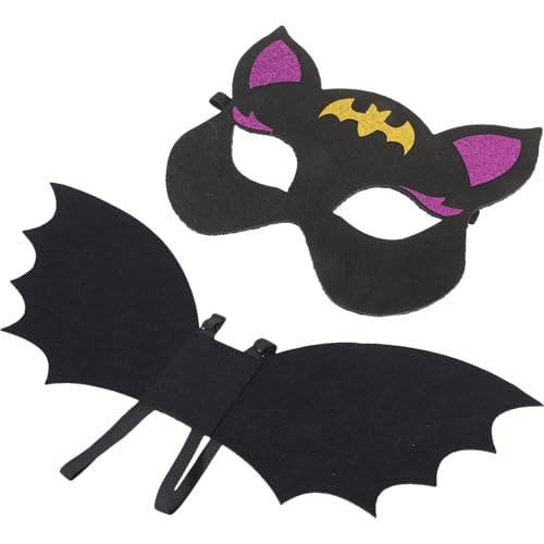 Holibanna 1 Satz Fledermausmaske für Cosplay halloween costume halloween kleidung halloweendeko Kinderfledermaus-Halloween-Kostüm Kinderkostüme Fledermaus Maske Cosplay Fledermausmaske Vlies von Holibanna