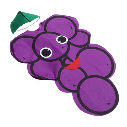 Holibanna 1 Satz Halloween Bienenkostüm hervorheben Obst Kleinkinderkostüm Tür duftend halloween costume halloween kleidung Trauben Kostüme Maskerade-Show-Kostüm Chemiefasermischung Violett von Holibanna