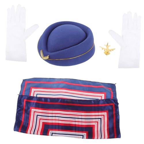 Holibanna 1 Satz Hut für Flugbegleiter Stewardess-Kleidung Besatzungskleidung Stewardess-Bekleidungsset Cosplay Dekorationen Sackleinen Bausatz Flugbegleiter Schal Stewardess-Outfits Metall Holibanna 1 Satz Hut für Flugbegleiter Stewardess-Kleidung Besatzungskleidung Stewardess-Bekleidungsset Cosplay Dekorationen Sackleinen Bausatz Flugbegleiter Schal Stewardess-Outfits Metall von Holibanna