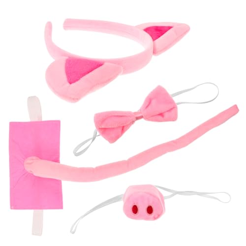 Holibanna 1 Satz Kleidung für Bühnenaufführungen Schweine Bogen tierkostüme animal costume party accessoires stirnband Cosplay-Kostüm für -Foto-Requisiten Plüsch Rosa Holibanna 1 Satz Kleidung für Bühnenaufführungen Schweine Bogen tierkostüme animal costume party accessoires stirnband Cosplay-Kostüm für -Foto-Requisiten Plüsch Rosa von Holibanna