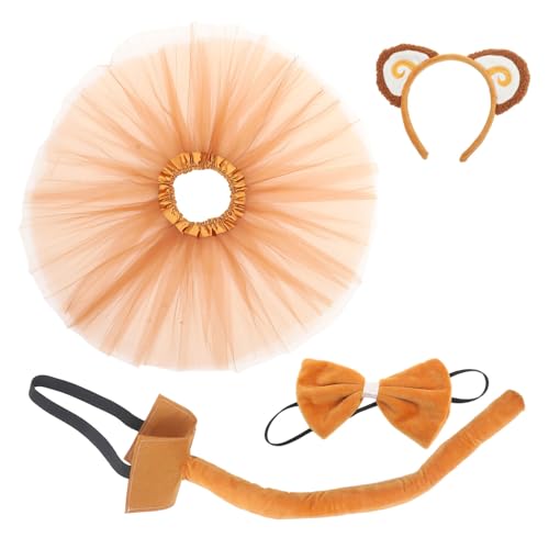 Holibanna 1satz Affenkostüm Set Für Mädchen Teiliges Kostüm Mit Tutu-rock Haarreif Und Fliege Für Halloween Und Kostümpartys Tier- Für Kreative Rollenspiele Holibanna 1satz Affenkostüm Set Für Mädchen Teiliges Kostüm Mit Tutu-rock Haarreif Und Fliege Für Halloween Und Kostümpartys Tier- Für Kreative Rollenspiele von Holibanna