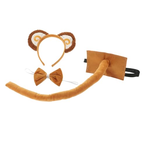Holibanna 1 Satz Kostüm Affenohren Set Tier Haarreif und Fliege für Lustige Cosplay Requisiten für Geburtstagsfeiern Maskenbälle und Besondere Anlässe Holibanna 1 Satz Kostüm Affenohren Set Tier Haarreif und Fliege für Lustige Cosplay Requisiten für Geburtstagsfeiern Maskenbälle und Besondere Anlässe von Holibanna
