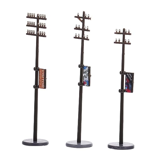 Holibanna Telegrafenmast Modell Satz für Zugbau Miniatur Zubehör für Sandtischszenen Mikrolandschaftsdekor Leicht und Tragbar für Garten und Wohnraumdekoration Holibanna Telegrafenmast Modell Satz für Zugbau Miniatur Zubehör für Sandtischszenen Mikrolandschaftsdekor Leicht und Tragbar für Garten und Wohnraumdekoration von Holibanna