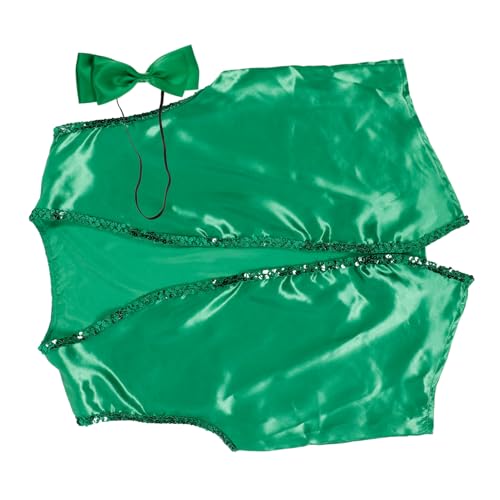 Holibanna 1 Satz Partykleidung kostüm stitch kostüm anzug irisches Kostümzubehör grüner Koboldanzug kostüme Tanktops grüne Weste für Cosplay Cosplay-Weste bilden Make-up-Kostüm-Requisiten von Holibanna