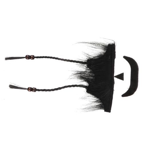 Holibanna 1satz Fake Beard Set Für Cosplay Schwarz Piratenbart Mit Teiliges Kostümzubehör Für Partys Halloween Und Themenveranstaltungen von Holibanna