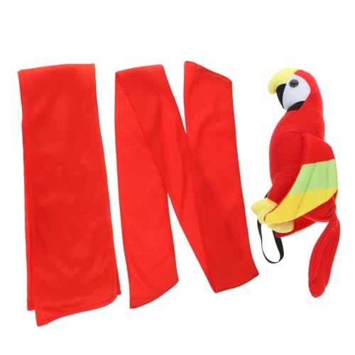 Holibanna 1 Satz Piratenkostüm Zubehör Set Teiliges Set mit Plüschpapagei für Schulter Kopftuch und Gürtel für Halloween Karneval und Cosplay Partys von Holibanna