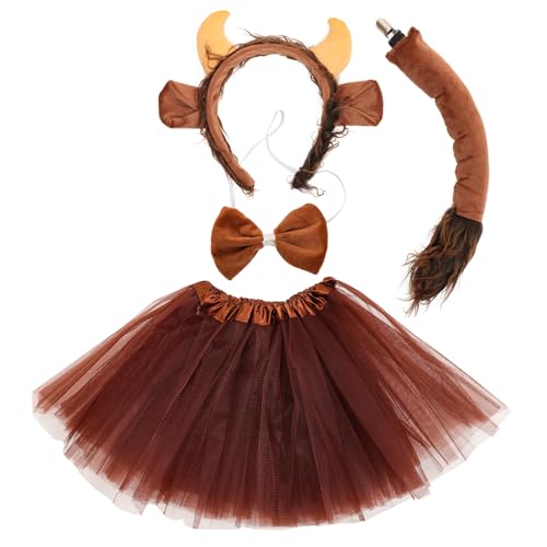 Holibanna 1 Satz Tiere Cosplay Kostüm Stirnband Tierohren-stirnband Und Stirnband Mit Katzenohren Fuchsohren Und Tierohren-stirnband Und Tutu-rock Kuh Fliege Coffee Plüsch Holibanna 1 Satz Tiere Cosplay Kostüm Stirnband Tierohren-stirnband Und Stirnband Mit Katzenohren Fuchsohren Und Tierohren-stirnband Und Tutu-rock Kuh Fliege Coffee Plüsch von Holibanna