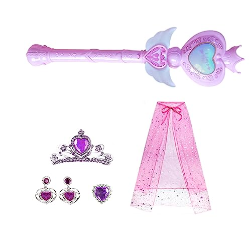 Holibanna 1 Satz Zauberstab Prinzessin Zauberstäbe Diademe Outfits Für Mädchen Nützliche Blinksticks Schmuck-kits Leuchtendes Leuchtende Stöcke Schmuckset Opp Violett von Holibanna
