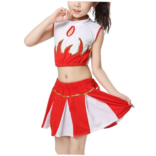 Holibanna 1 Set Cheerleading Uniform Party Cheerleader Kostüm Für Mädchen Kostüme Für Trikots Ballett Outfits Für Mädchen High School Cheerleader Outfit Cheerleader Tanz Performance von Holibanna