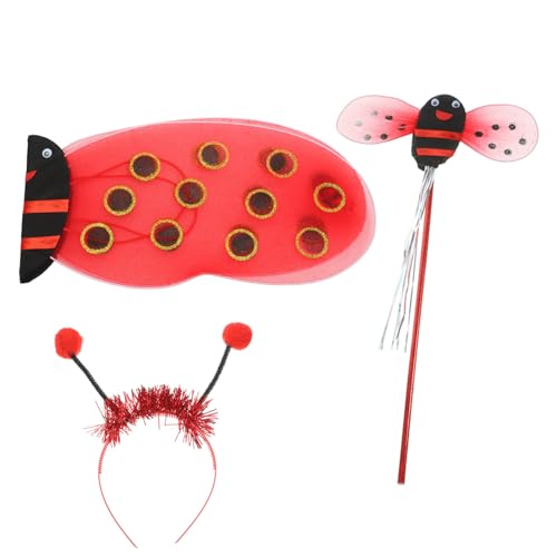 Holibanna 1 Set Elfen Marienkäferflügel Kostüm Feenflügel Marienkäfer Cosplay Zubehör Marienkäfer Kleid Für Mädchen Stirnband Glitzer Marienkäferflügel Accessoire Geschlecht Holibanna 1 Set Elfen Marienkäferflügel Kostüm Feenflügel Marienkäfer Cosplay Zubehör Marienkäfer Kleid Für Mädchen Stirnband Glitzer Marienkäferflügel Accessoire Geschlecht von Holibanna