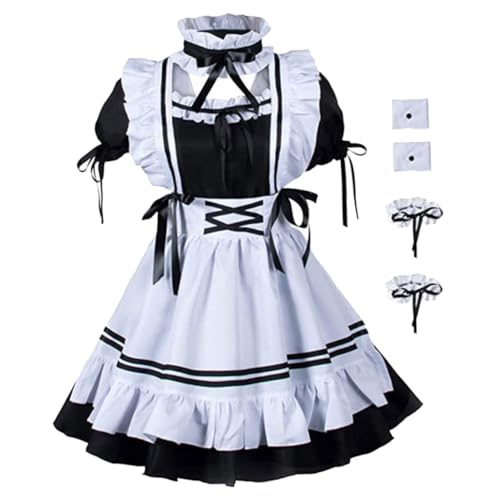 Holibanna Korsett Damen 1 Set Halloween Kostü Mit Schürze Armreifen Cosplay Party Kleidung Für Karneval Verkleidung Festival Damen Holibanna Korsett Damen 1 Set Halloween Kostü Mit Schürze Armreifen Cosplay Party Kleidung Für Karneval Verkleidung Festival Damen von Holibanna