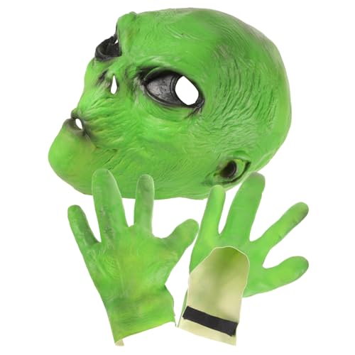 Holibanna 1 Set Party-alien-maske, Gruselige Alien-maske, Realistische Alien-maske, Erwachsene Alien-maske Für Halloween Mit Handschuhen Holibanna 1 Set Party-alien-maske, Gruselige Alien-maske, Realistische Alien-maske, Erwachsene Alien-maske Für Halloween Mit Handschuhen von Holibanna