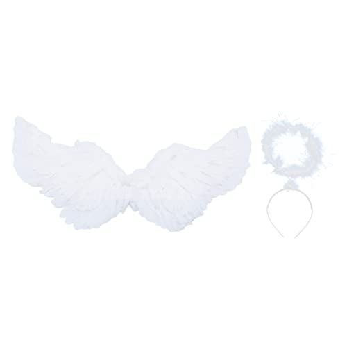 Holibanna 1 Set Rollenspiel Kostüm Prp Mann Engel Kostüm Kopfschmuck Angel Zeigt Flügelstütze Holibanna 1 Set Rollenspiel Kostüm Prp Mann Engel Kostüm Kopfschmuck Angel Zeigt Flügelstütze von Holibanna